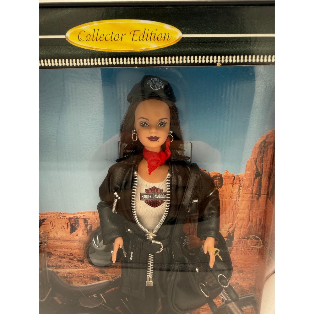 Vintage Harley Davidson Barbie Doll Mattel Black Collector Edition 1998 22256 - Picture 2 of 8